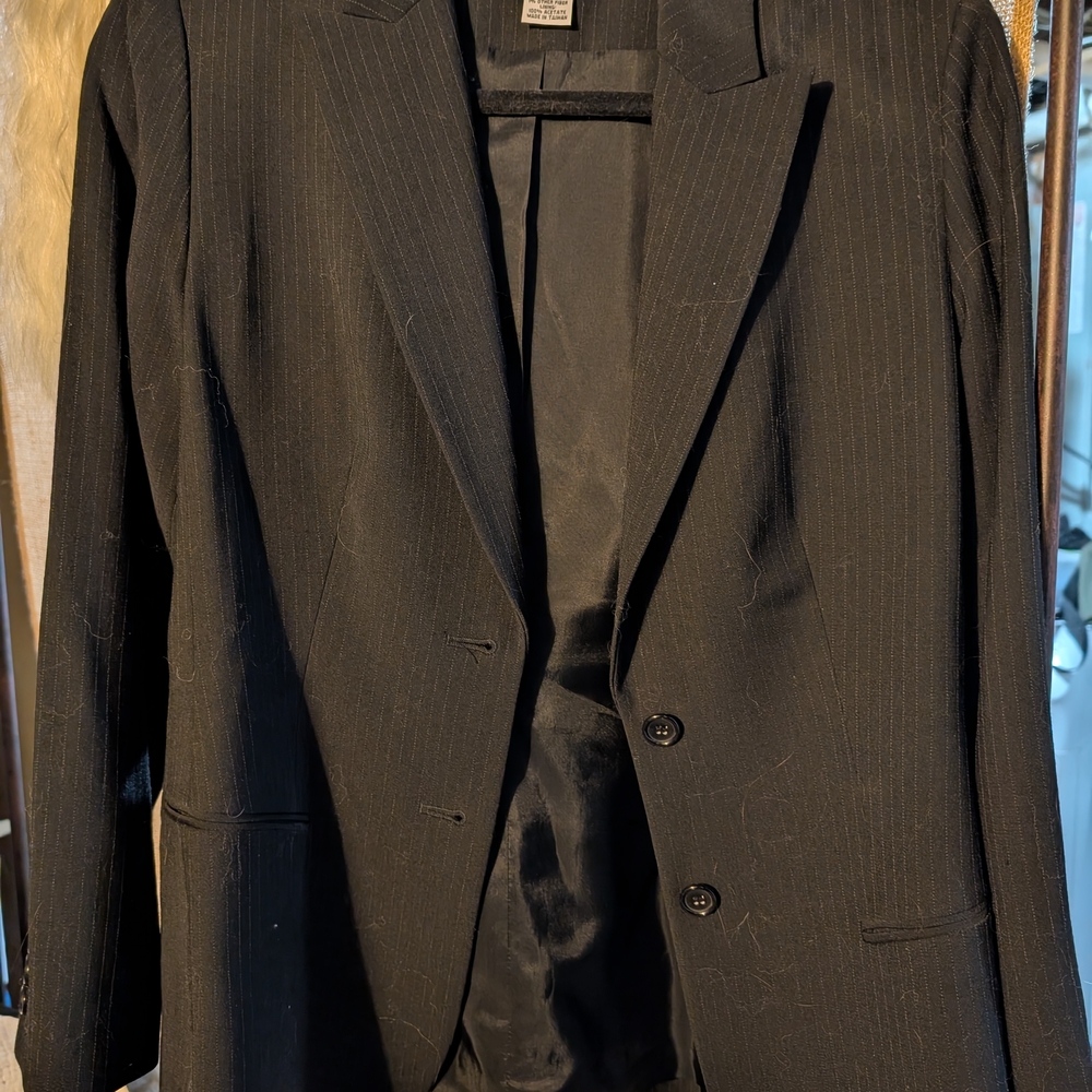 LOFT Black Tailored Blazer with Notched Lapels